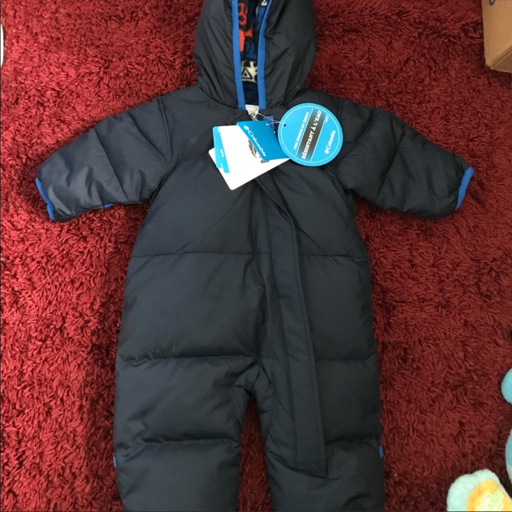 Columbia navy blue puffer bunting snow suit